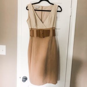 Kay Unger belted sheath dress size 10